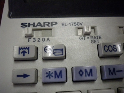 USED sharp PRINTING CALCULATOR