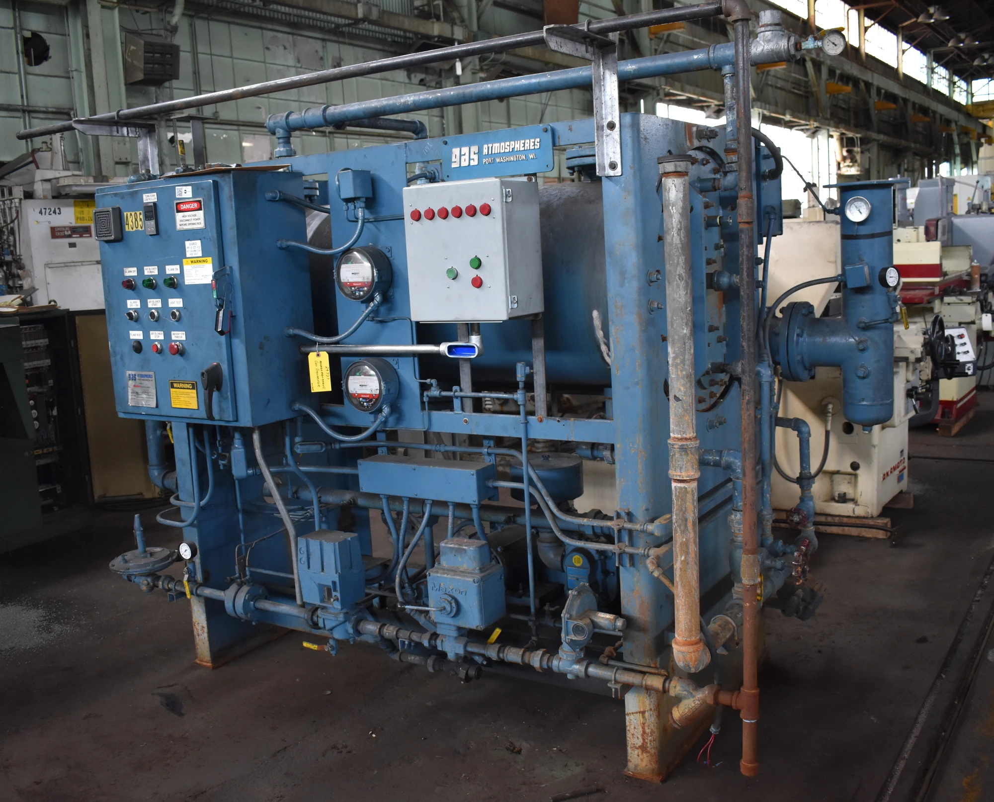 6000 SCHFMODERN EQUIPMENT “XH-600-NM-HE” EXOTHERMIC INERT ATMOSPHERIC GAS GENERATOR w/HONEYWELL UDC1700 TURN DOWN CONTROLLER - WATER COOLED COMBUSTION CHAMBER & HEAT EXCHANGER - WATER SEPERATOR