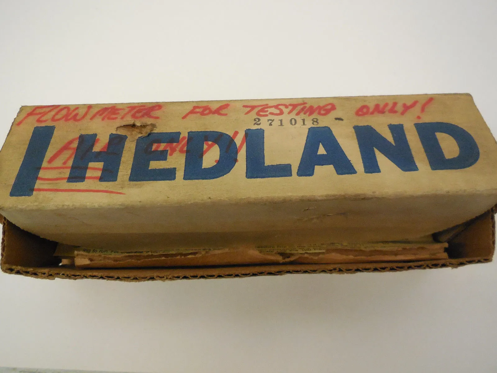 NEW HEDLAND FLOW METER 271018 600 PSI