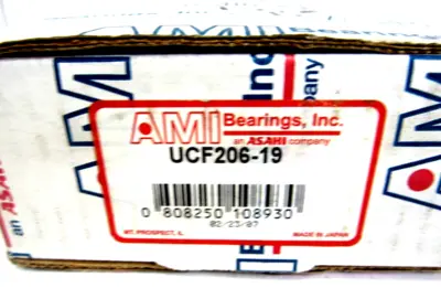 NEW ASAHI AMI BEARINGS UCF203-19 PILLOW BLOCK UCF20319