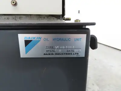 Daikin Hydraulic Power Unit 6.8GPM 220V w/Chiller 1.5kW & Circulation Pump/Motor
