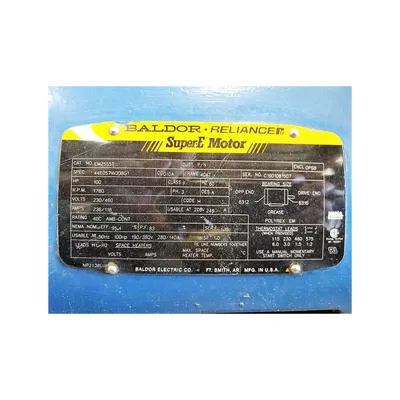 NEW BALDOR ELECTRIC CO. EM2555T