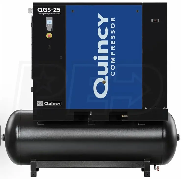 Used QUINCY QGS-25 Rotary Screw & Sliding Vane Air Compressors California US | Bay Line Tool #1314893