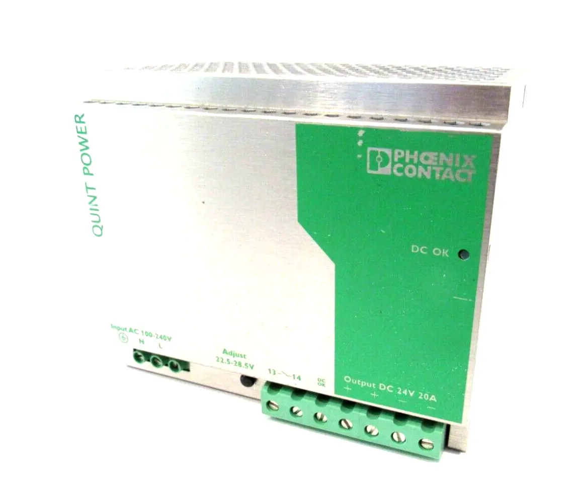 USED PHOENIX CONTACT QUINT-PS-100-240AC/24DC/20A POWER SUPPLY 2938620
