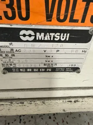 1995 MATSUI DMZ-120 PLASTIC DRYER | Machinery Network (3)