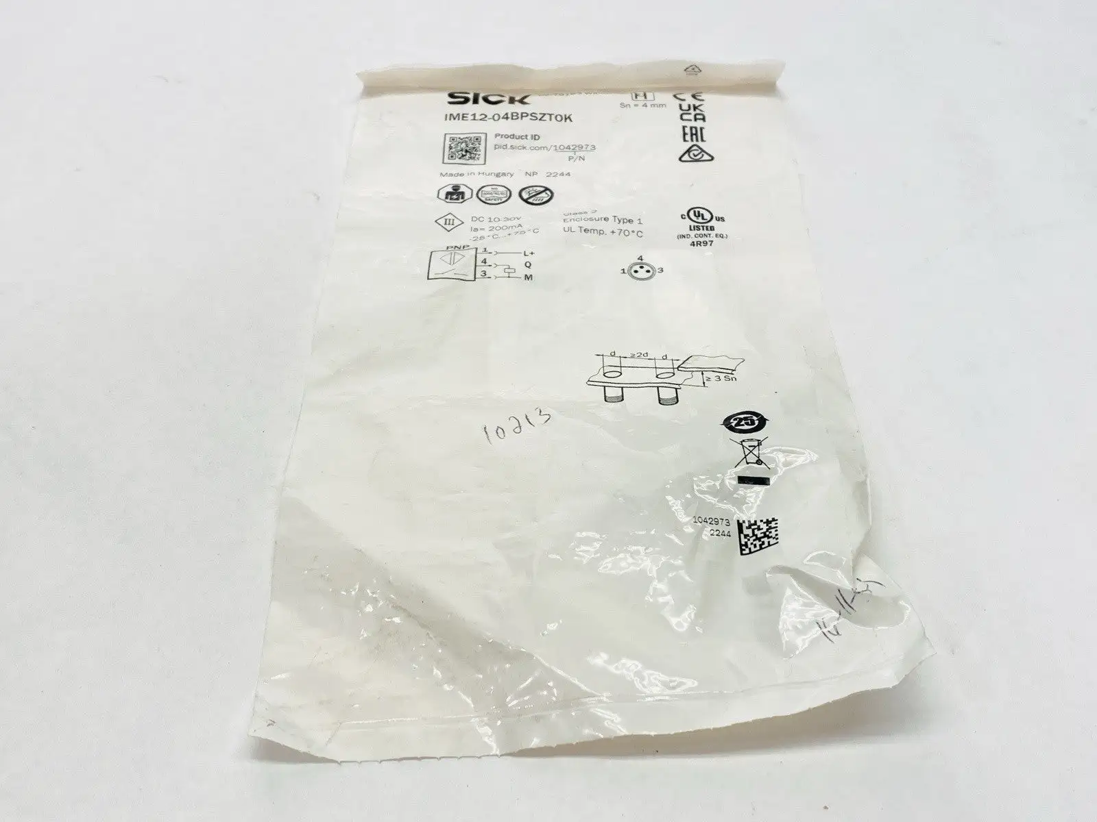 IME12-04BPSZT0K | Sick  Inductive Proximity Sensor 1042973 - New