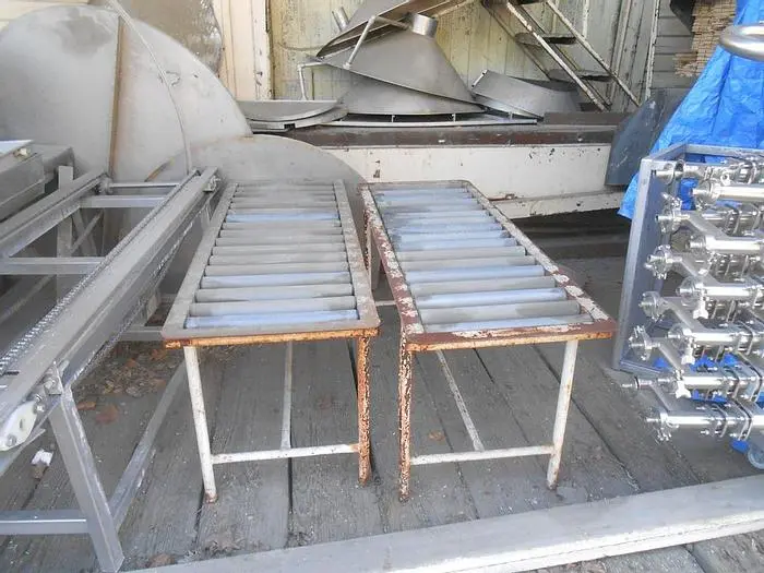 Conveyor, Roller, 18" x 5', C/st Frame, 2" Rollers (2) #S742271