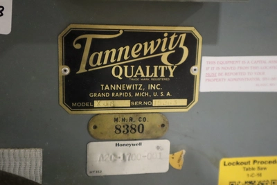Used TANNEWITZ XJS SLIDING TABLE SAW Woodworking Table Saws Minnesota US | Machinesused.com #1295838