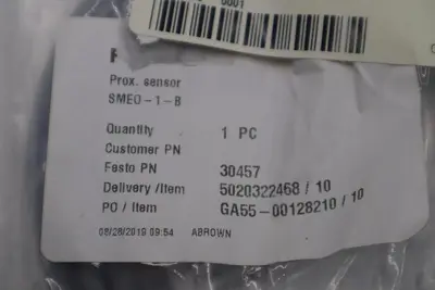 FESTO 30457 Proximity sensor SMEO-1-B NEW UNIT STOCK G954A