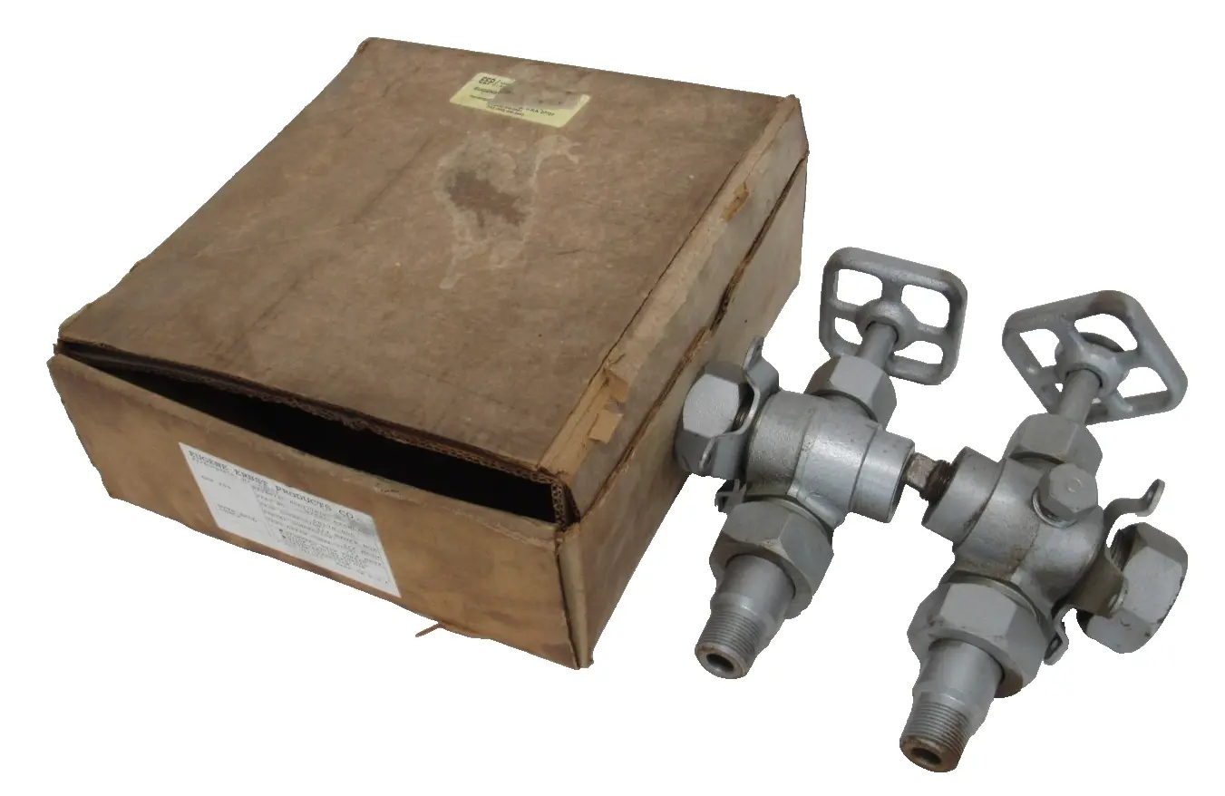 NEW BOX OF TWO EUGENE ERNEST 6B176-000 VALVES EEP-205 3/4" x 1/2" 6B176000