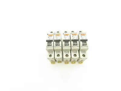 Merlin Gerin C60HB Circuit Breaker 1 Pole 240V Lot of 5