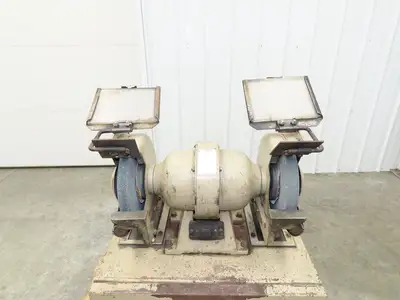 Showa SGK-N Bench Grinder Dust Collector Stand 8" 3000 RPM 230V 3Ph