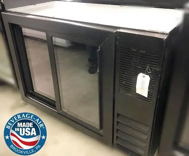 Beverage Air 2 glass door back bar