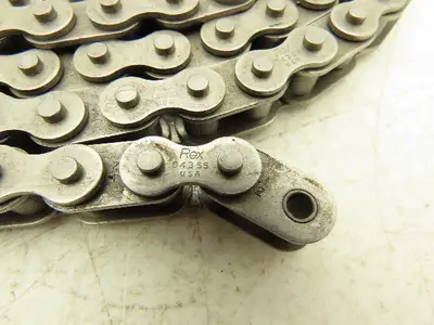Rexnord 843SS Straight Running TableTop Base Roller Chain 1/2"Pitch 10'L