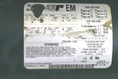 USED RELIANCE ELECTRIC / DODGE TIGEAR P56X13 HG (PART OF MODEL # MISSING)