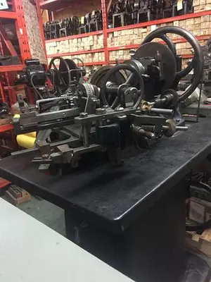 0927-385 Antique MJ Brohen Brocading Machine