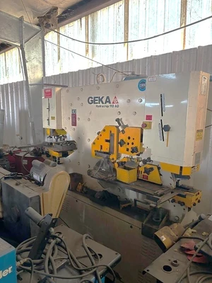 Used 2012 GEKA HYDRACROP 110 AD IRON WORKER Angle Punches North Carolina US | Legacy CNC Machinery, LLC #443267