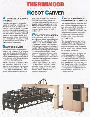 (2) THERMWOOD CARVING ROBOT SYSTEMS