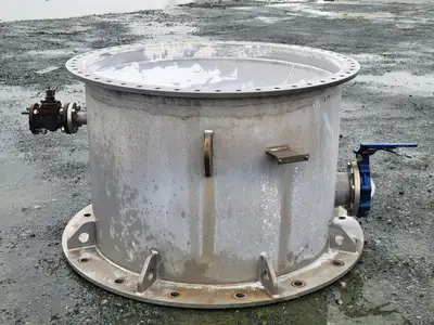 42 ft x 5 ft Dia. Stainless Steel Pellet Reactor