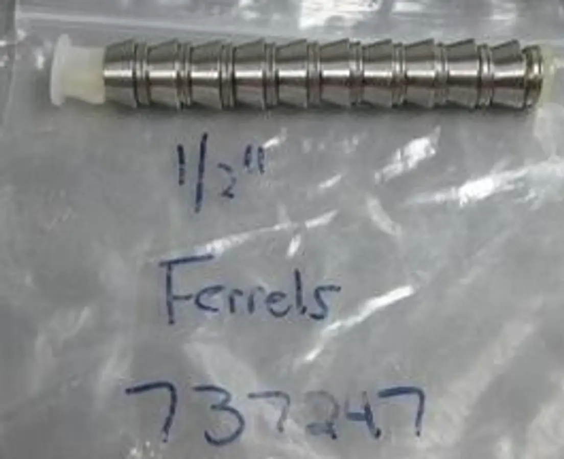 QQTY. 10. FERRULES &frac12;" NO: 737247. ....