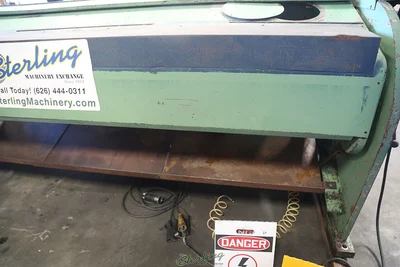Used DI-ACRO 10FTX1/8IN Power Squaring Shears (Gauge) California US | Sterling Machinery Exchange #1467182