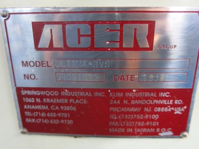 USED ACER 3VS MILLING MACHINE