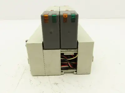 SMC VQ4300-5 Pneumatic Solenoid Valve 24VDC 2-Station Plug-In Manifold