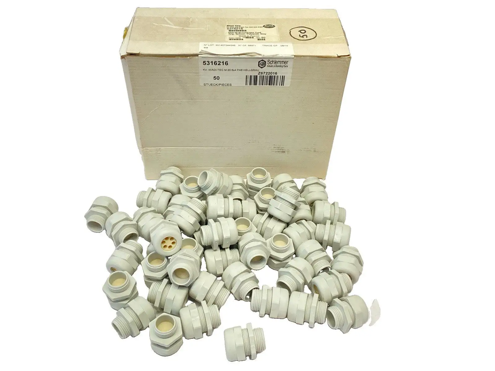 New | in-Stock Altech Corp Polyamide Multi-Conductor Cable Grip M20x1.5 Gray PKG OF 50 Misc Electrical & Power Parts Michigan US | Maverick Industrial Sales #1390796