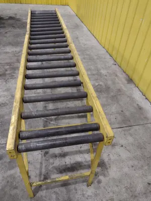 10' X 18" ROLLER TABLE FOR HYD MECH S20 SAW: STOCK #23767