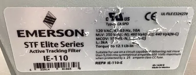 EMERSON IE-110 AC POWER FILTER W/ ACTIVE TRACKING 5C-23