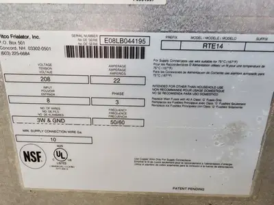 Used Pitco Used Pitco RTE14 Double Commercial Rethermalizer Electric Pasta Fryer Cooker 208v 3p Cookers / Coolers / Fryers Illinois US | Falcon Restaurant Supply #1376707