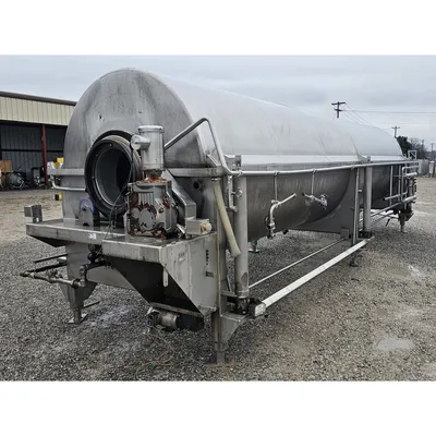 Used Lyco 58" dia. Stainless Steel Rotary Drum Steam Blancher