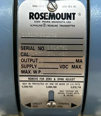 New | in-Stock ROSEMOUNT 1151DP3E12B2 Sensors | Surplus Asset Holdings #1227364