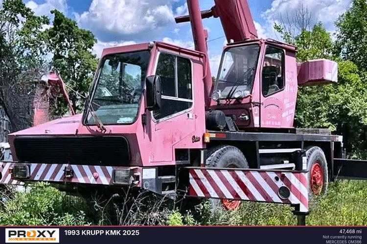 Used 1993 KRUPP KMK 2025 Rough Terrain Cranes Pennsylvania US | Proxy Equipment #1384887