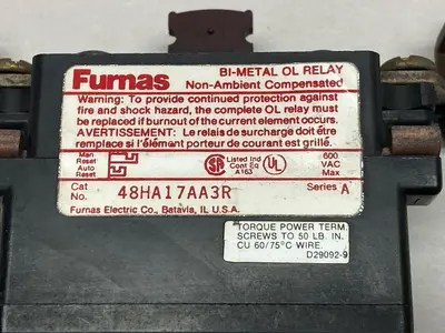 Used FURNAS 48HA17AA3R Miscellaneous Equipment (Electrical & Power) | Surplus Asset Holdings #1189858