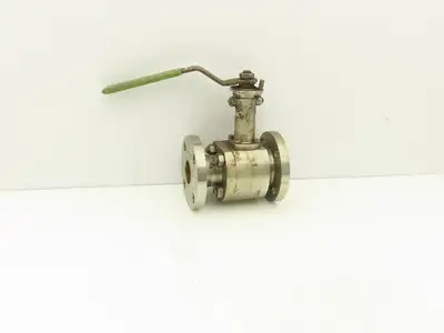 Habonim 1-1/2" Class 150 Flanged 2pc Stainless Ball Valve 275psi 316SS/CF8M
