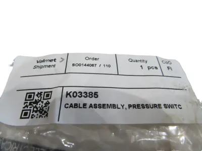 NEW SUCO K03385 PRESSURE SWITCH CABLE ASSEMBLY