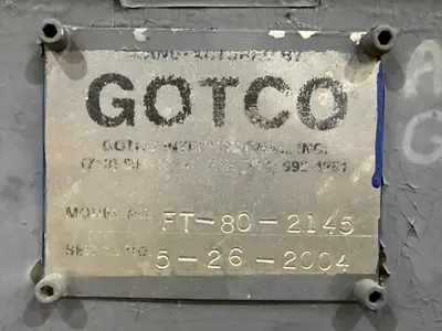 12" GOTCO MODEL #FT-80-2145 PIPE BUCKING MAKE-UP & BREAKOUT DOWNHOLE PIPE TORQUE MACHINE: YOBRO #24411