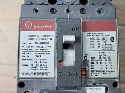 Used GENERAL ELECTRIC SELA36AT0030 Switchgears British Columbia CA | Lenmark #409208