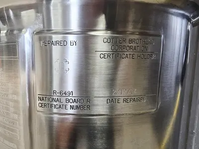 Used 10 Gallon Feldmeier Tank (Vessel), 316 Stainless Steel, with Mixer