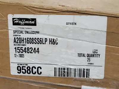 NEW HOFFMAN A20H1608SS6LP/SPL