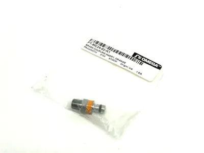 NEW OMEGA CHROME-PLATED BRASS QUICK COUPLING INSERT, ORANGE, 1/8" NPT