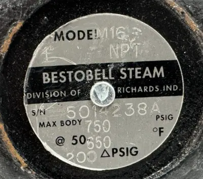 NEW BESTOBELL STEAM MODEL: M16 1'' NPT STEAM TRAP