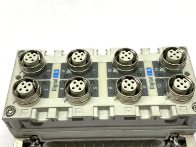 Used SMC Digital Input Module, 8 x M12 5-Pin Female, 16 Inputs, 24VDC Input / Output Modules Michigan US | Maverick Industrial Sales #1402942