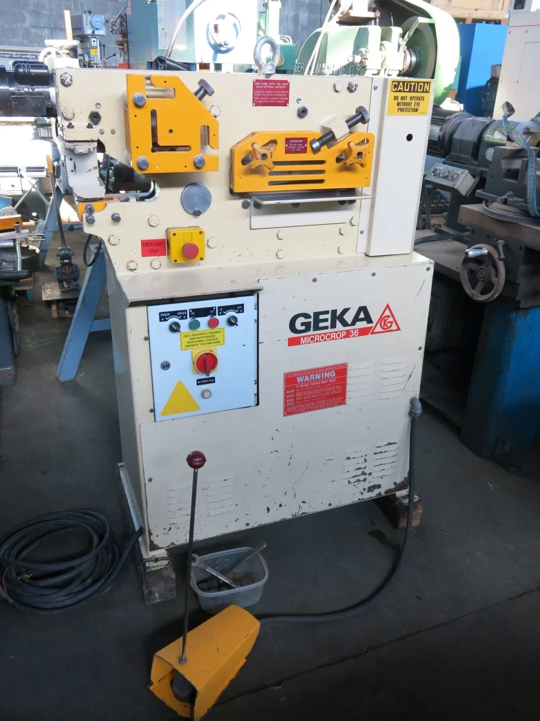 GEKA MICROCROP 36 TON HYDRAULIC IRONWORKER