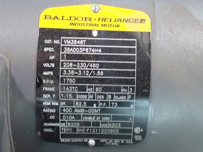 Used BALDOR RELIANCE VM3546T Motors (misc) Ohio US | HGR 24 #1083860