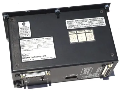 USED UTICOR TECHNOLOGY INC. 150-115N2L16EX PROGRAMMABLE MESSAGE DISPLAY 150115N2L16EX