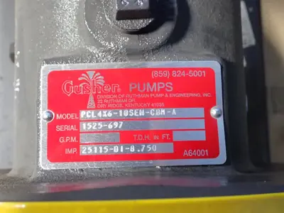 USED GUSHER / RUTHMAN PUMP AND ENGINEERING PCL4X610SEHCBMA