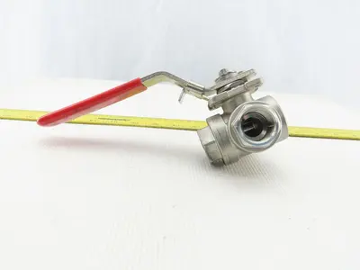 Unico 3-Way 1000 WOG 3/4" NPT CF8M Stainless Steel Ball Valve