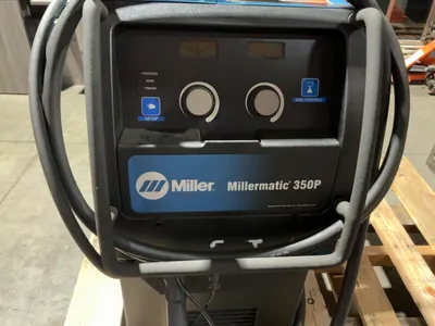 Used MILLER MILLERMATIC 350P INDUSTRIAL-GRADE, MULTI-PROCESS PULSED MIG WELDER Mig Welders Michigan US | Miedema Asset Management Group #1424984